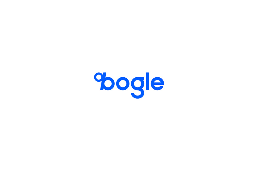 Bogle金融科技公司logo設(shè)計vi設(shè)計，首字母B改造成百分號%的形狀
