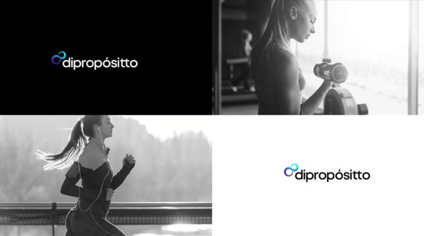 dipropósito 健身會(huì)所品牌視覺形象設(shè)計(jì)vi設(shè)計(jì)，活力動(dòng)感的漸變色風(fēng)格