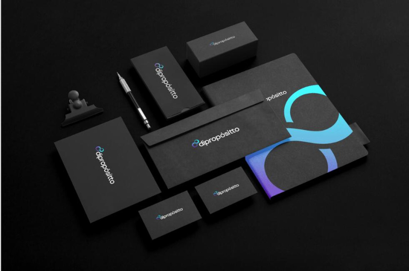 dipropósito 健身會(huì)所品牌視覺形象設(shè)計(jì)vi設(shè)計(jì)，活力動(dòng)感的漸變色風(fēng)格