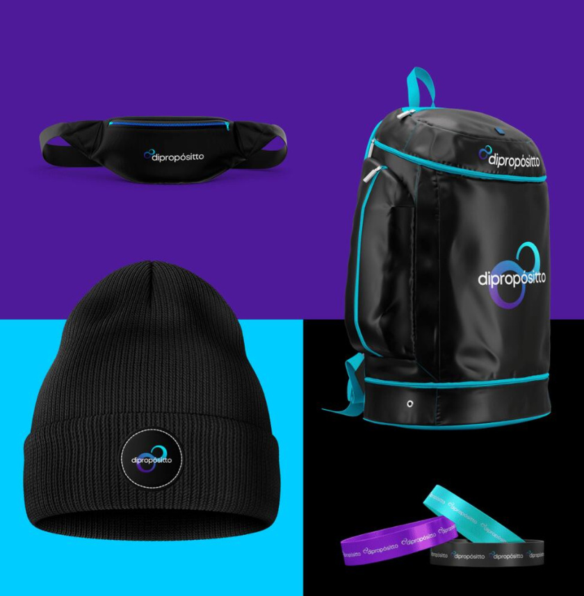 dipropósito 健身會(huì)所品牌視覺形象設(shè)計(jì)vi設(shè)計(jì)，活力動(dòng)感的漸變色風(fēng)格