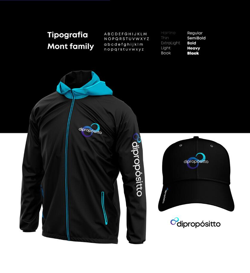 dipropósito 健身會(huì)所品牌視覺形象設(shè)計(jì)vi設(shè)計(jì)，活力動(dòng)感的漸變色風(fēng)格