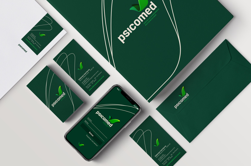 Psicomed 醫(yī)院品牌形象設(shè)計(jì)logo設(shè)計(jì)vi設(shè)計(jì)，高端與富有生命力
