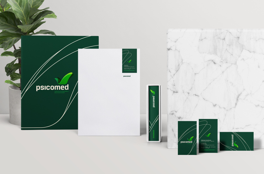 Psicomed 醫(yī)院品牌形象設(shè)計(jì)logo設(shè)計(jì)vi設(shè)計(jì)，高端與富有生命力