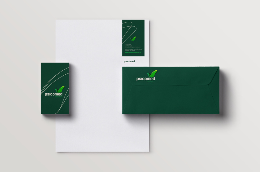 Psicomed 醫(yī)院品牌形象設(shè)計(jì)logo設(shè)計(jì)vi設(shè)計(jì)，高端與富有生命力