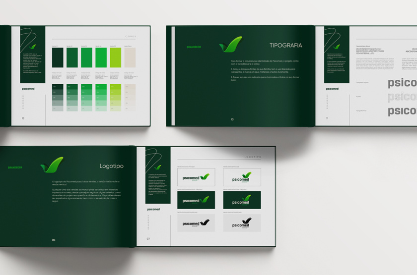 Psicomed 醫(yī)院品牌形象設(shè)計(jì)logo設(shè)計(jì)vi設(shè)計(jì)，高端與富有生命力