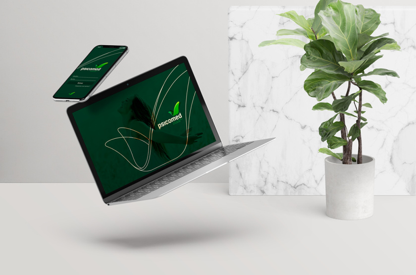 Psicomed 醫(yī)院品牌形象設(shè)計(jì)logo設(shè)計(jì)vi設(shè)計(jì)，高端與富有生命力