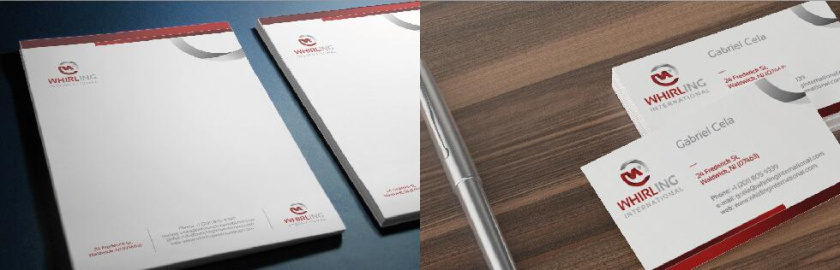 Whirling 工業(yè)機械水泵產(chǎn)品品牌logo設(shè)計vi設(shè)計，褐色立體圓形+字母W