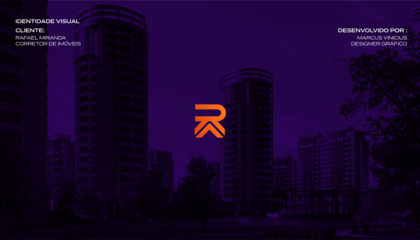 Rafael Miranda 房地產(chǎn)經(jīng)紀(jì)公司logo設(shè)計(jì)vi設(shè)計(jì)，字母R+房子組成