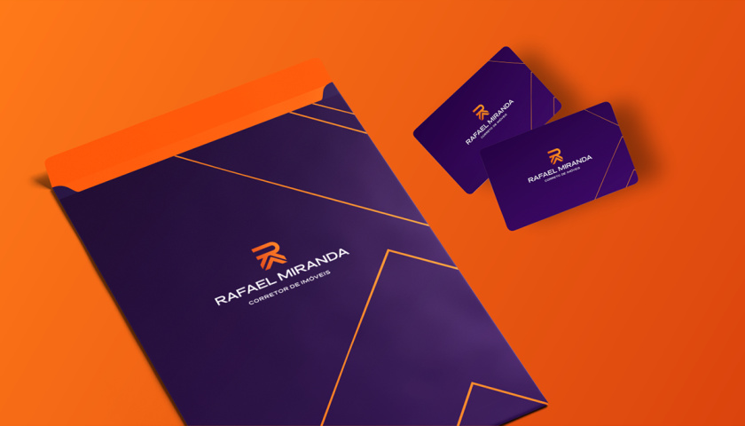 Rafael Miranda 房地產(chǎn)經(jīng)紀(jì)公司logo設(shè)計(jì)vi設(shè)計(jì)，字母R+房子組成