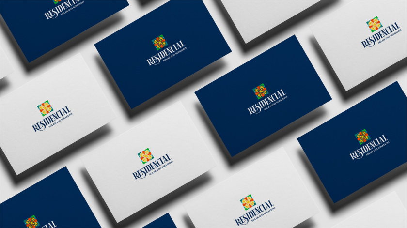 Residencial高端住宅地產(chǎn)logo設(shè)計(jì)vi設(shè)計(jì)，教堂+太陽(yáng)+想日款+馬賽克元素