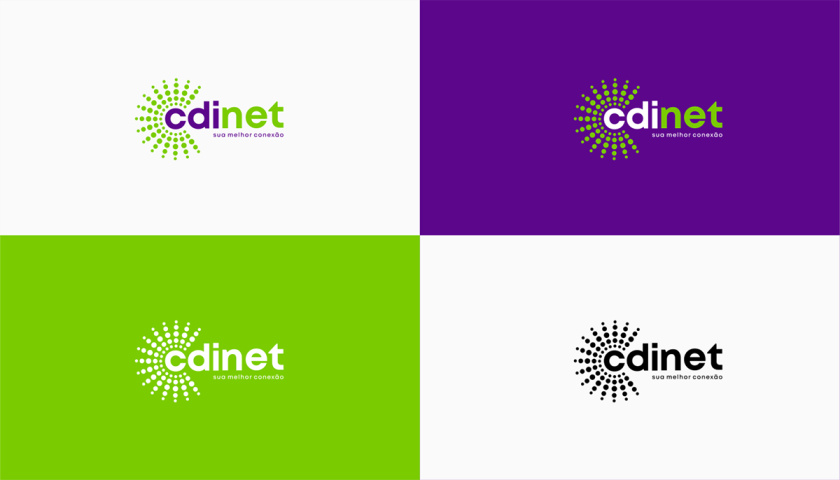 cidnet 互聯(lián)網(wǎng)科技公司vi設(shè)計品牌視覺識別設(shè)計。動感的光芒圓點