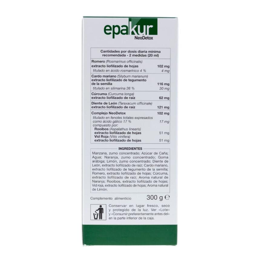 Epakur 肝功能清潔糖漿藥品包裝設計，手繪水彩草本植物插畫與人體風格