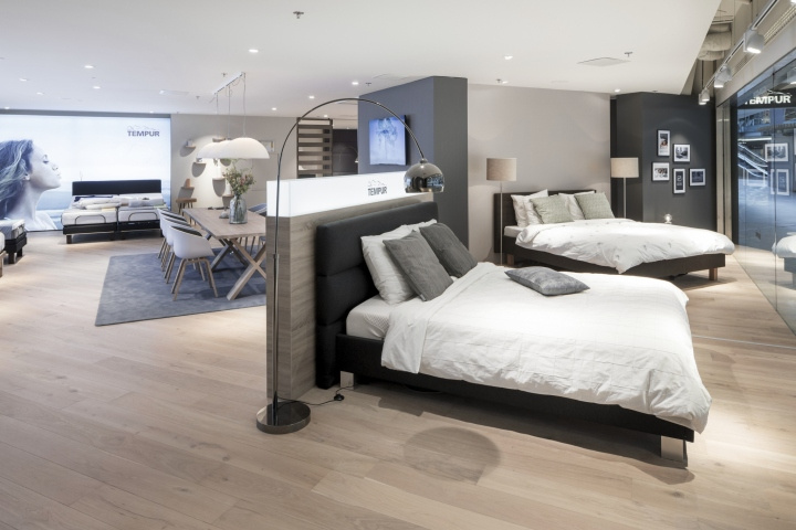 Tempur泰普爾床墊旗艦店店鋪空間設計，新北歐酒店風格