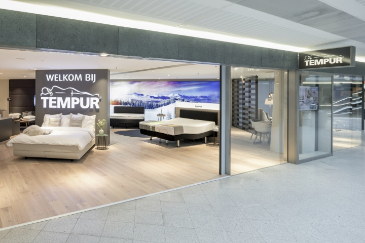 Tempur泰普爾床墊旗艦店店鋪空間設計，新北歐酒店風格