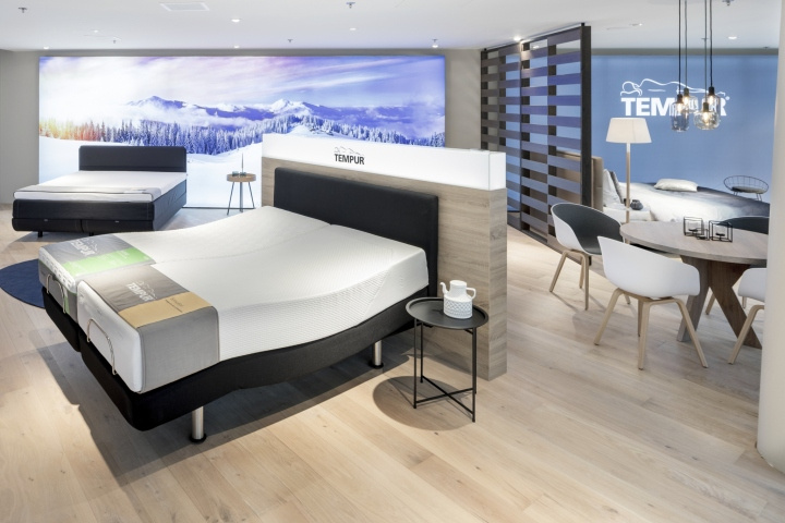 Tempur泰普爾床墊旗艦店店鋪空間設計，新北歐酒店風格