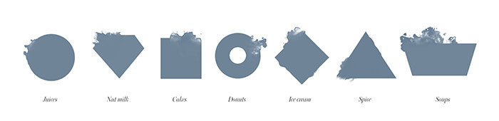 FoodSpa健康排毒果汁食品包裝設(shè)計(jì)，自然水彩配色方案