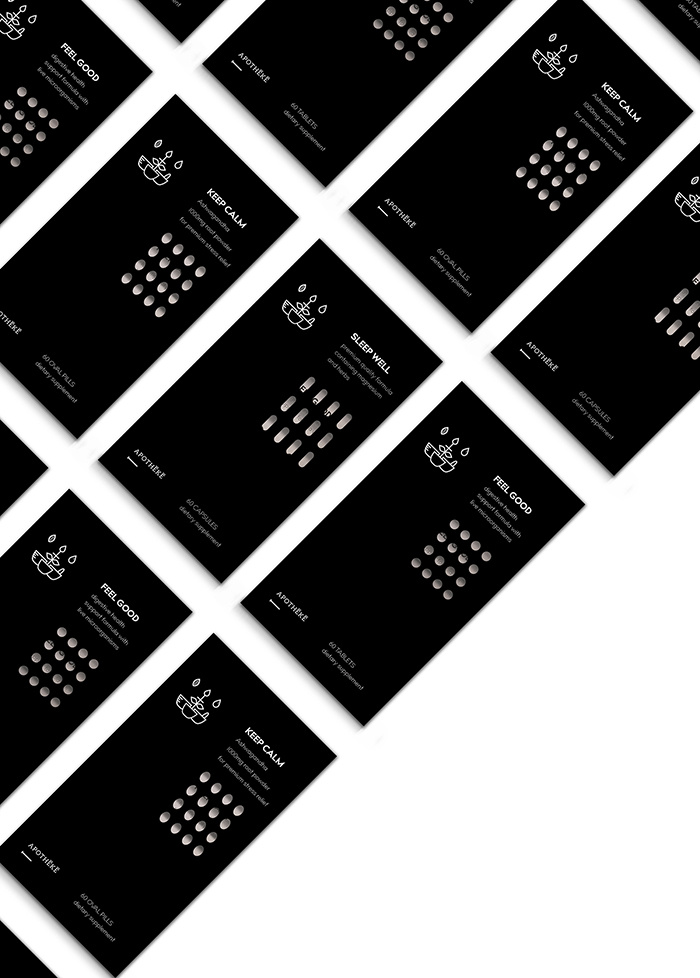 apotheca藥品包裝設(shè)計——藥品形狀排列元素 apotheca藥品包裝設(shè)計——藥品形狀排列元素