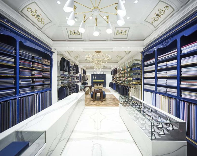 The Good Suit Co 男士服飾店鋪空間設(shè)計(jì),奢華與溫馨的新藍(lán)色古典主義