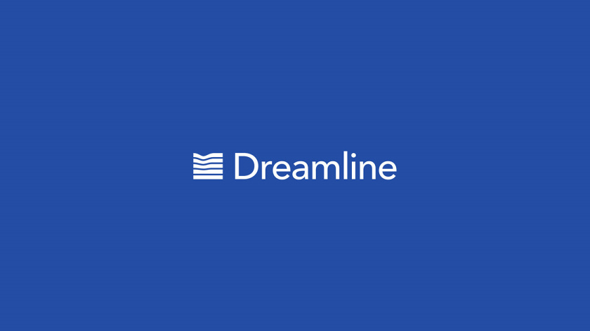 Dreamline 睡眠產(chǎn)品床墊寢具品牌logo設(shè)計(jì)，床墊多層結(jié)構(gòu)承受人體壓力的圖形