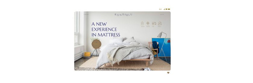 RONDIBLU 床墊睡眠產(chǎn)品品牌形象vi設(shè)計(jì)，交織的紡織與床墊波浪曲線