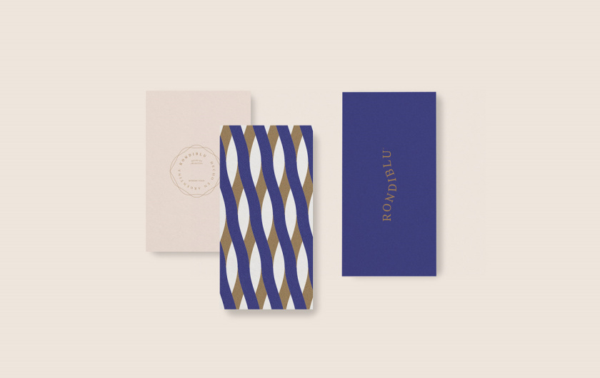 RONDIBLU 床墊睡眠產(chǎn)品品牌形象vi設(shè)計(jì)，交織的紡織與床墊波浪曲線