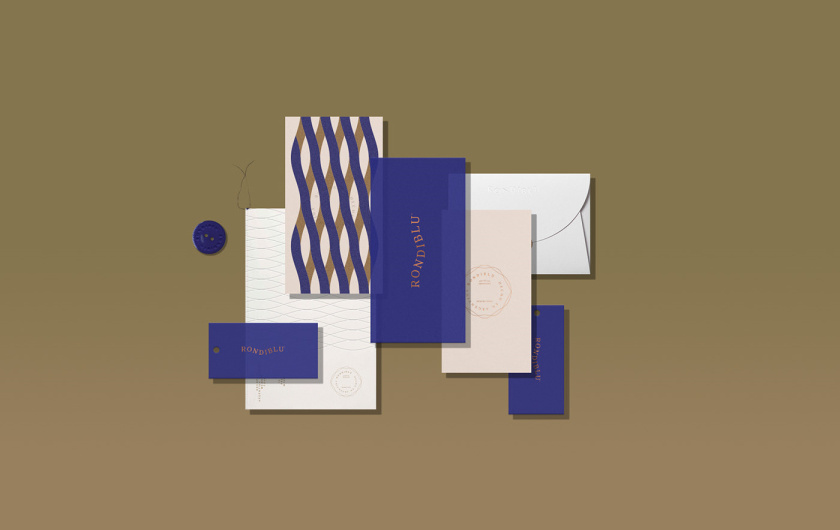 RONDIBLU 床墊睡眠產(chǎn)品品牌形象vi設(shè)計(jì)，交織的紡織與床墊波浪曲線