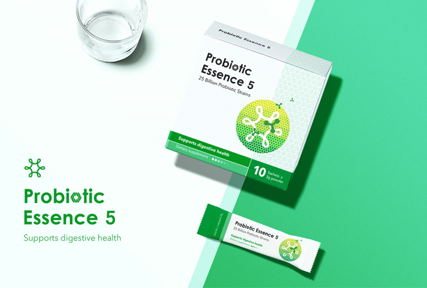 Probiotic 益生菌膳食補充劑保健品包裝設(shè)計“現(xiàn)代科技”風(fēng)