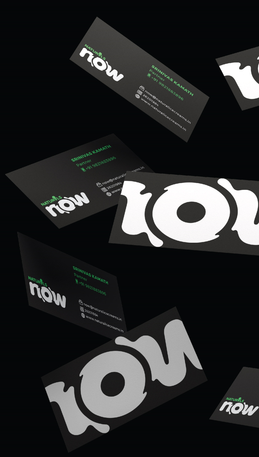 Naturals Now 黑白風(fēng)格冰淇淋品牌logo設(shè)計(jì)名片設(shè)計(jì),像奶油流動的白色大寫字母now Naturals Now 黑白風(fēng)格冰淇淋品牌logo設(shè)計(jì)名片設(shè)計(jì),像奶油流動的白色大寫字母now
