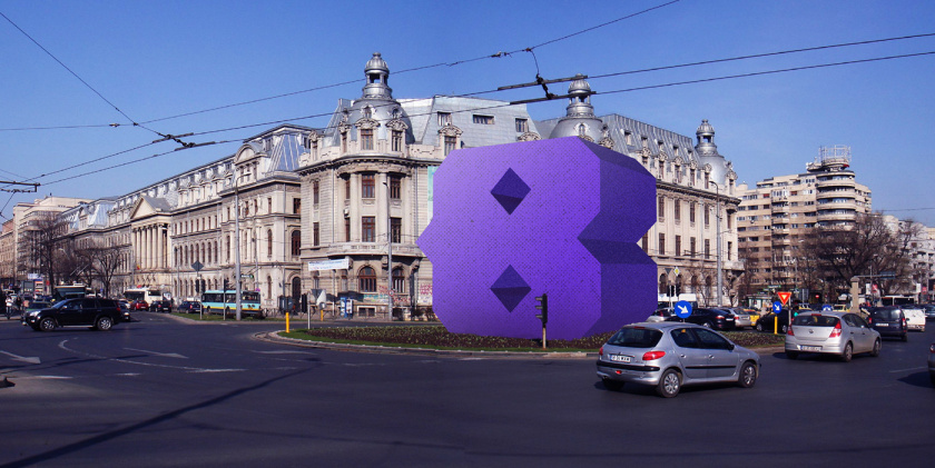 Bucharest布加勒斯特城市品牌vi視覺形象設計logo設計,單色幾何風格 Bucharest布加勒斯特城市品牌vi視覺形象設計logo設計,單色幾何風格