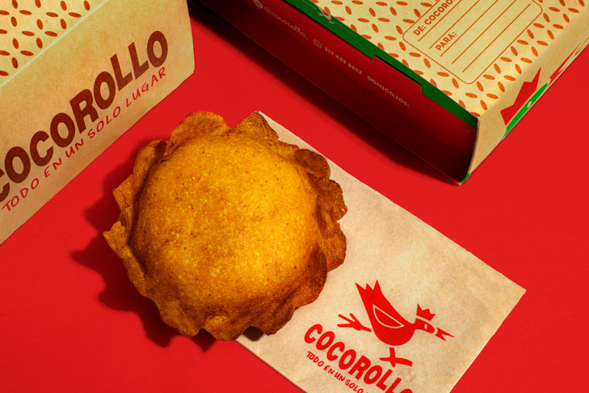 Cocorollo 雞蛋糕糕點包裝設(shè)計，一只可愛的雞插畫