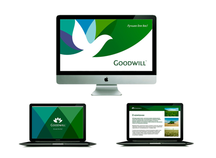 Goodwill 糧食面粉企業(yè)品牌logo設(shè)計(jì)與品牌形象識別設(shè)計(jì)，小鳥與花朵結(jié)合元素