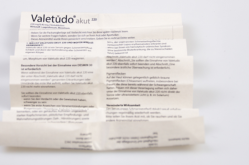 Valetudo akut 處方藥藥品包裝設(shè)計“側(cè)面v字母”