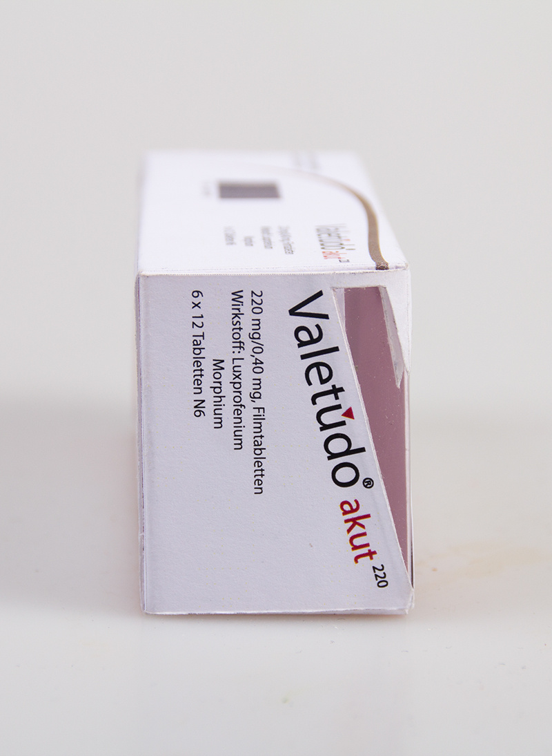 Valetudo akut 處方藥藥品包裝設(shè)計“側(cè)面v字母”