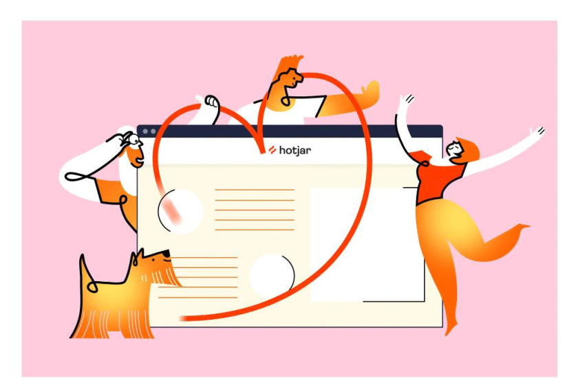 Hotjar 網(wǎng)站熱點(diǎn)工具品牌logo設(shè)計(jì)“抽象熱浪+極簡(jiǎn)插圖品牌應(yīng)用設(shè)計(jì)” Hotjar 網(wǎng)站熱點(diǎn)工具品牌logo設(shè)計(jì)“抽象熱浪+極簡(jiǎn)插圖品牌應(yīng)用設(shè)計(jì)”