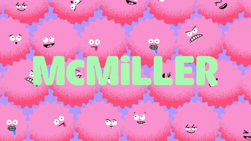 McMiller游戲公司帶有 Mac 怪物圖案的標(biāo)志設(shè)計