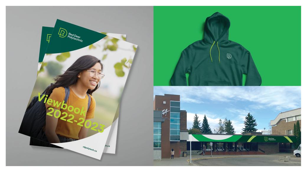 Red Deer 職業(yè)技術學院大學logo設計、學校品牌vi視覺形象設計