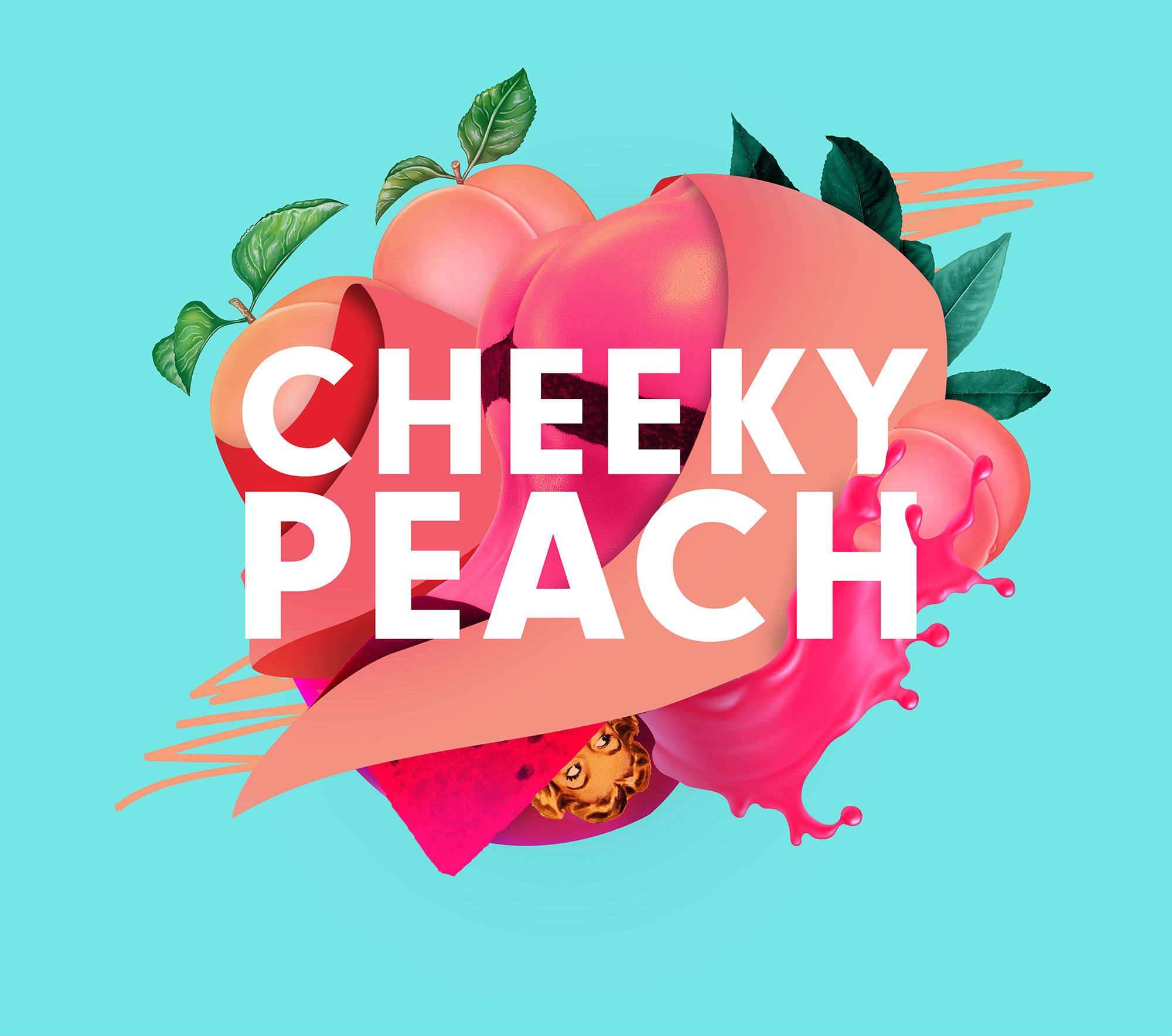 Mixton 雞尾酒包裝設計“3D混合元素拼貼插圖風格” Mixton 雞尾酒包裝設計“3D混合元素拼貼插圖風格”