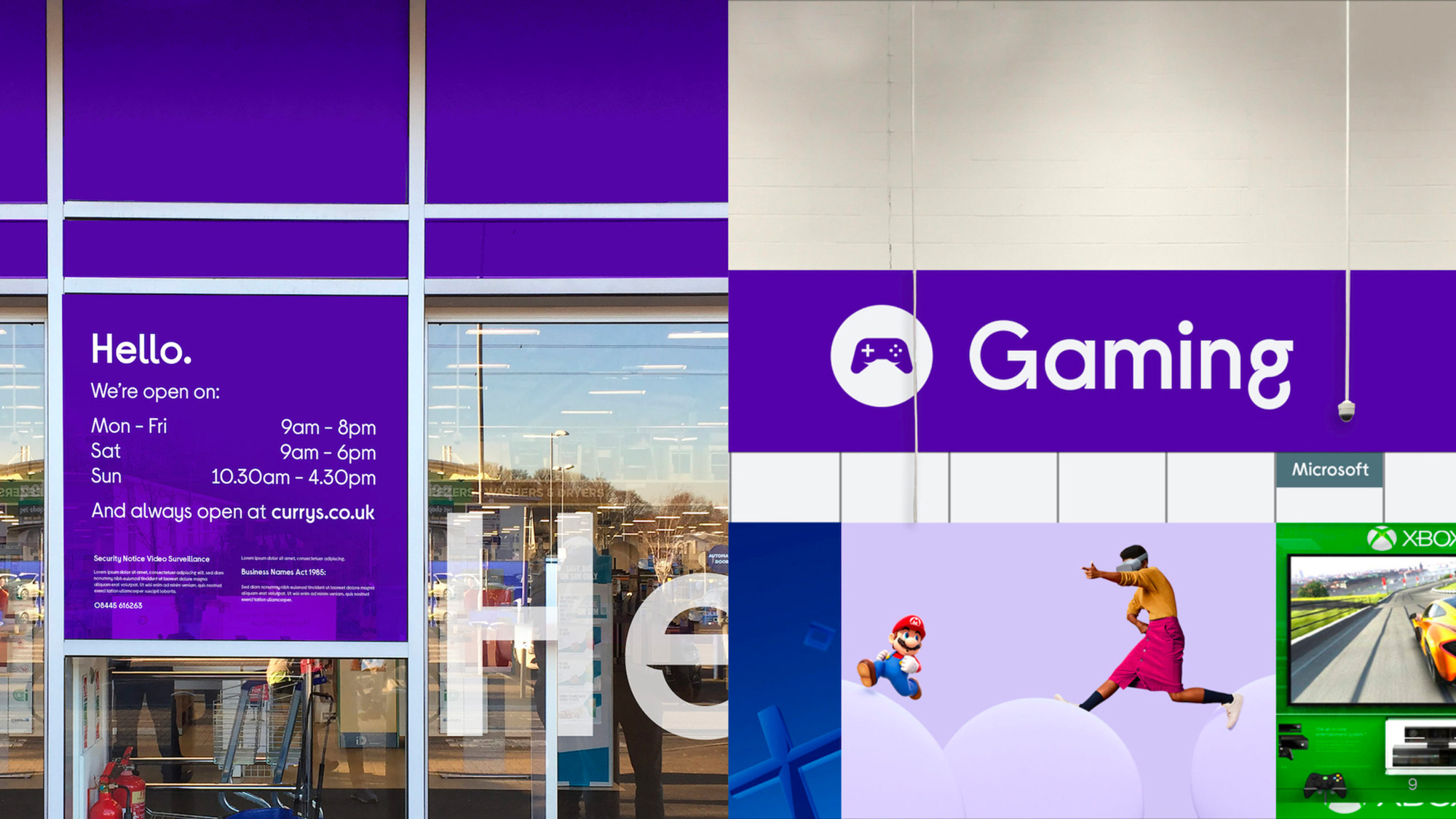 Currys數(shù)碼電子科技產(chǎn)品和服務(wù)全渠道零售商品牌logo設(shè)計(jì)vi設(shè)計(jì)“3D圓形圖形”“-商店外部和內(nèi)部店鋪設(shè)計(jì)