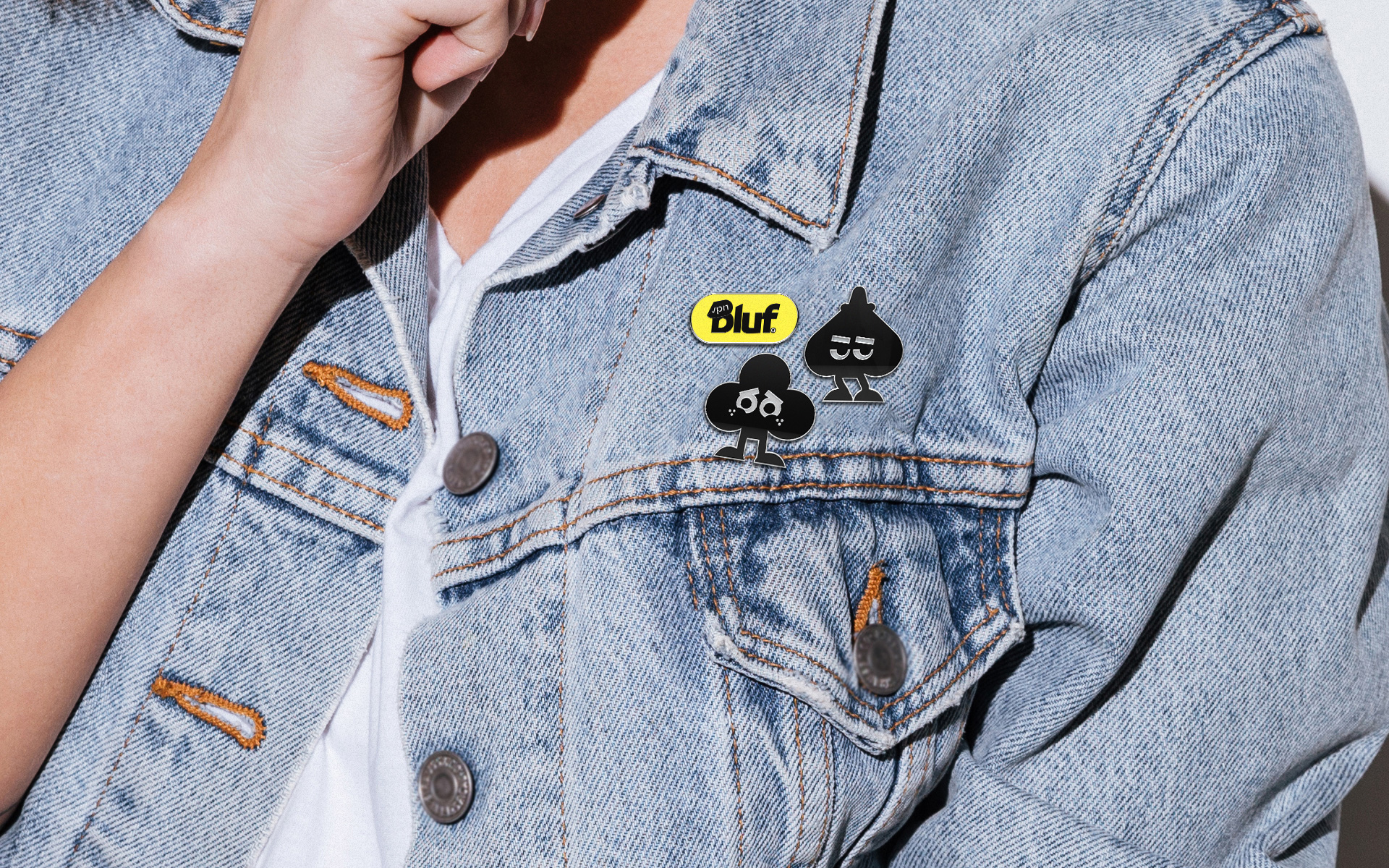 Bluf翻墻與隱私保護(hù)VPN軟件品牌設(shè)計(jì)ip卡通-衣服裝飾引腳 Bluf翻墻與隱私保護(hù)VPN軟件品牌設(shè)計(jì)ip卡通-衣服裝飾引腳