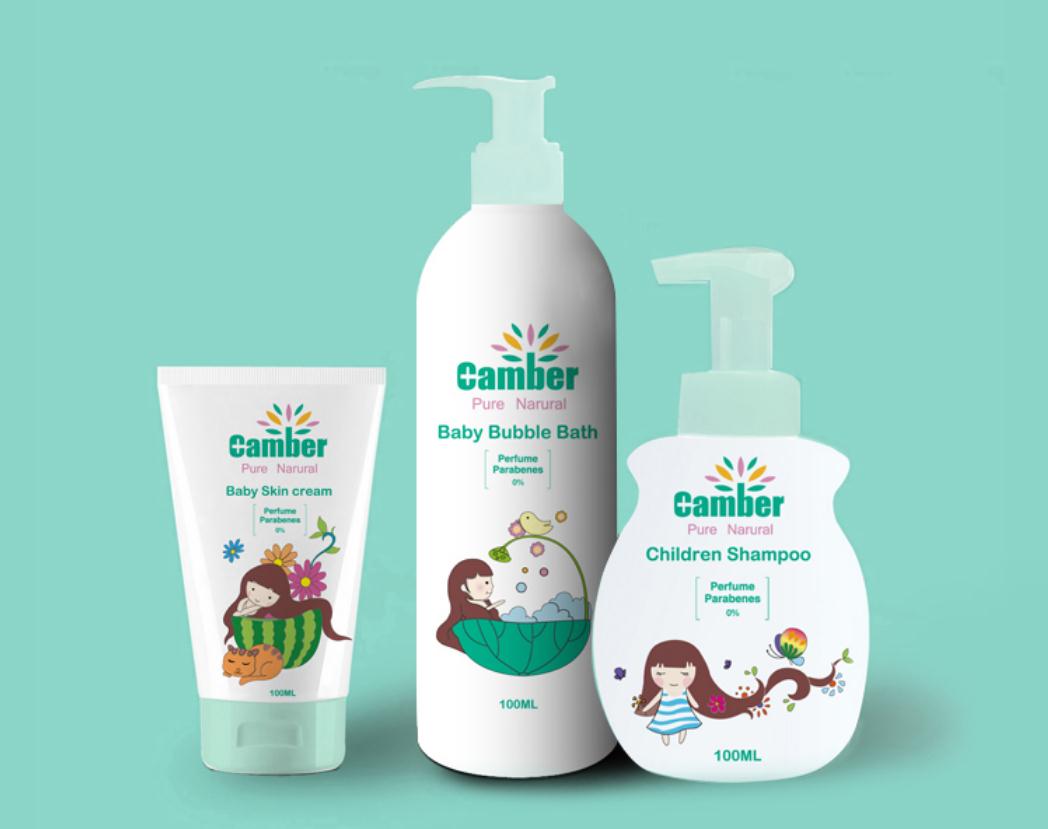 康貝小女孩系列兒童護(hù)膚品包裝設(shè)計