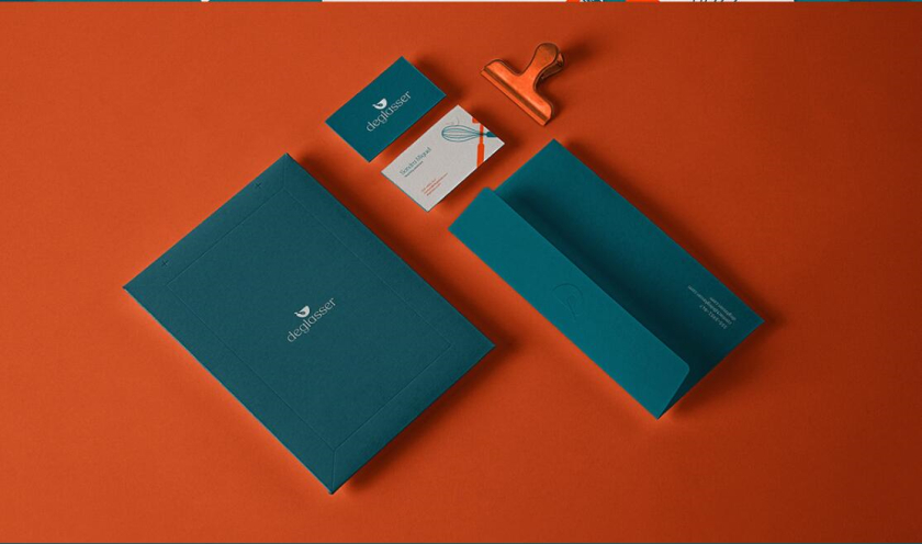 Deglasser 烹飪學(xué)校教育品牌視覺(jué)識(shí)別logo設(shè)計(jì)vi設(shè)計(jì)