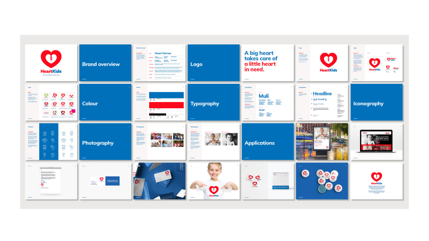 澳大利亞先天性心臟病公益慈善組織HeartKids品牌戰(zhàn)略與logo形象設(shè)計(jì),大心幫助小心