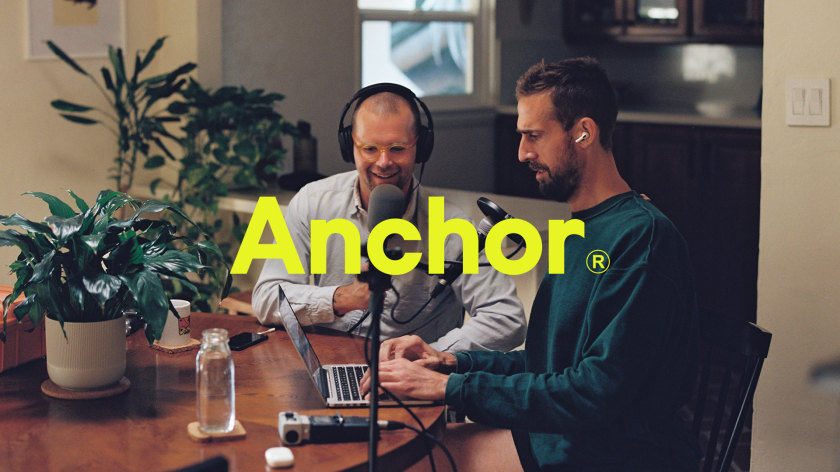 Anchor播客應(yīng)用程序音波logo設(shè)計