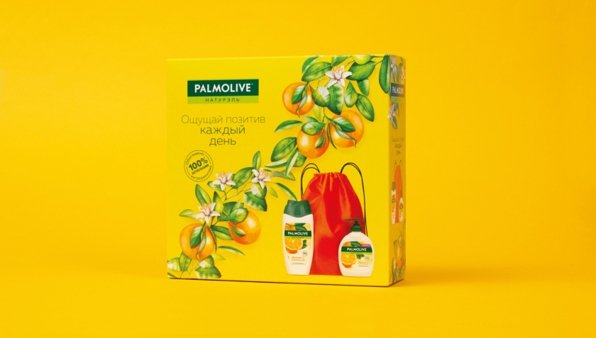 Palmolive 洗護(hù)沐浴露禮品套裝禮盒包裝設(shè)計(jì),對角線植物圖案 Palmolive 洗護(hù)沐浴露禮品套裝禮盒包裝設(shè)計(jì),對角線植物圖案