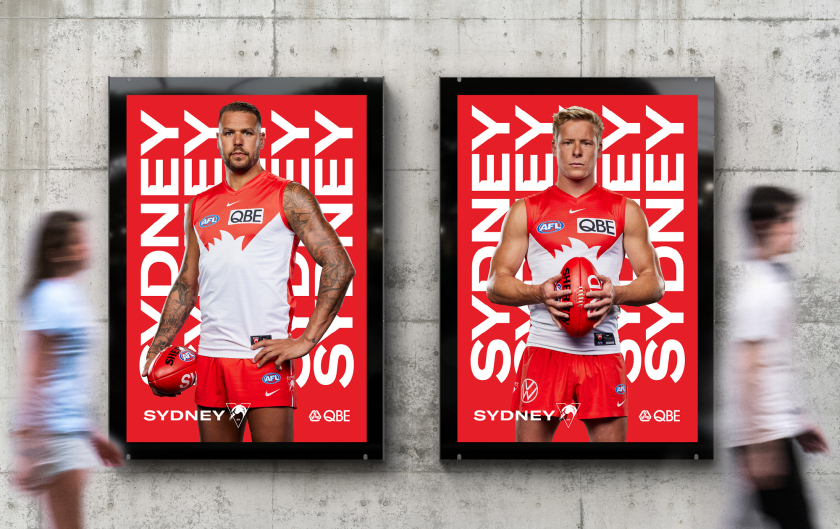 悉尼天鵝橄欖球足球體育俱樂部天鵝之眼新logo設(shè)計(jì)