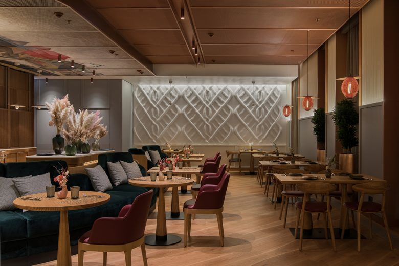 高級沙加爾餐廳餐飲室內(nèi)空間設(shè)計(jì)，藝術(shù)與奢華風(fēng)格