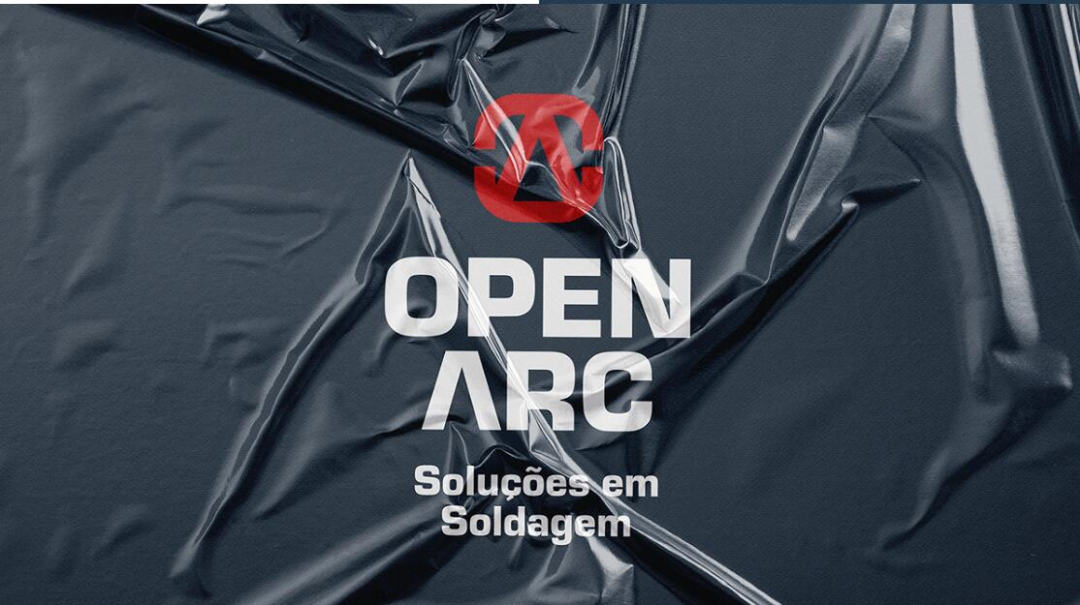 Open Arc 焊接解決方案公司企業(yè)視覺形象識別設(shè)計，字母O+A電弧打開圖形