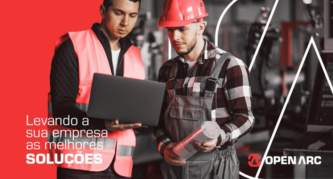 Open Arc 焊接解決方案公司企業(yè)視覺形象識別設(shè)計，字母O+A電弧打開圖形