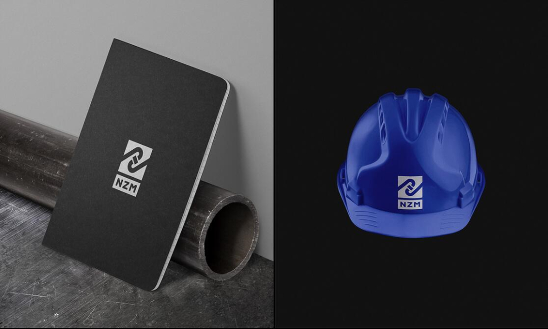 NZM 建筑公司企業(yè)形象視覺(jué)識(shí)別設(shè)計(jì)-超酷的工業(yè)風(fēng)格logo設(shè)計(jì)vi設(shè)計(jì)