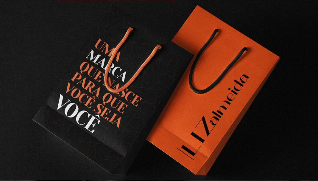 個性與時尚的Liz Almeida服裝品牌vi設(shè)計，以“雜亂而有序排列的線元素為輔助識別